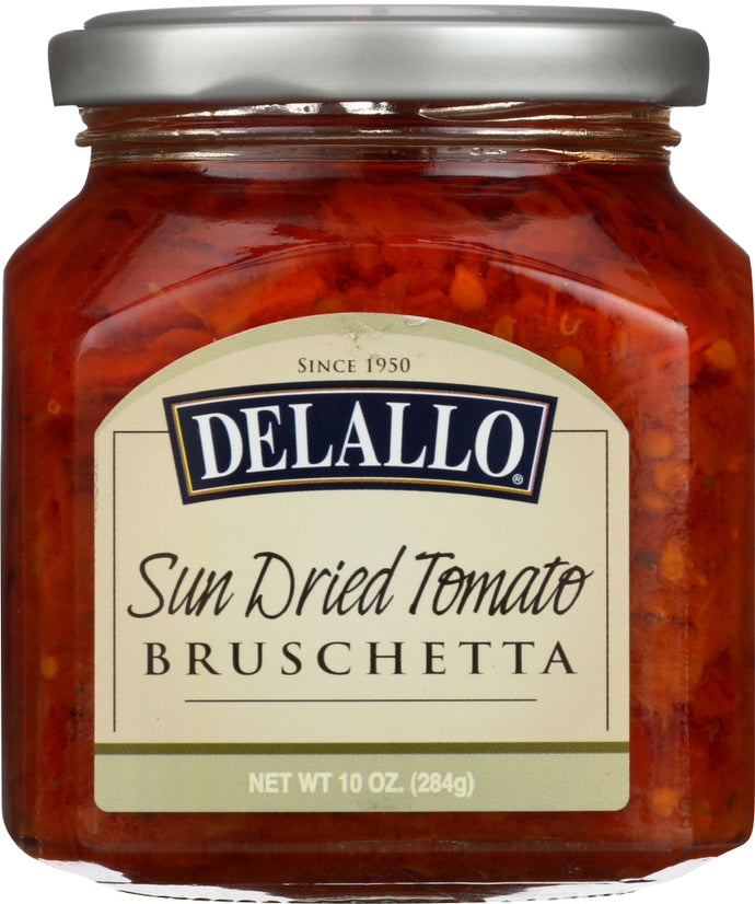 DELALLO: Sun Dried Tomato Bruschetta, 10 oz - Vending Business Solutions
