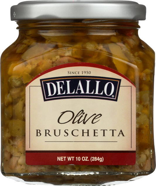 DELALLO: Olive Bruschetta, 10 oz - Vending Business Solutions