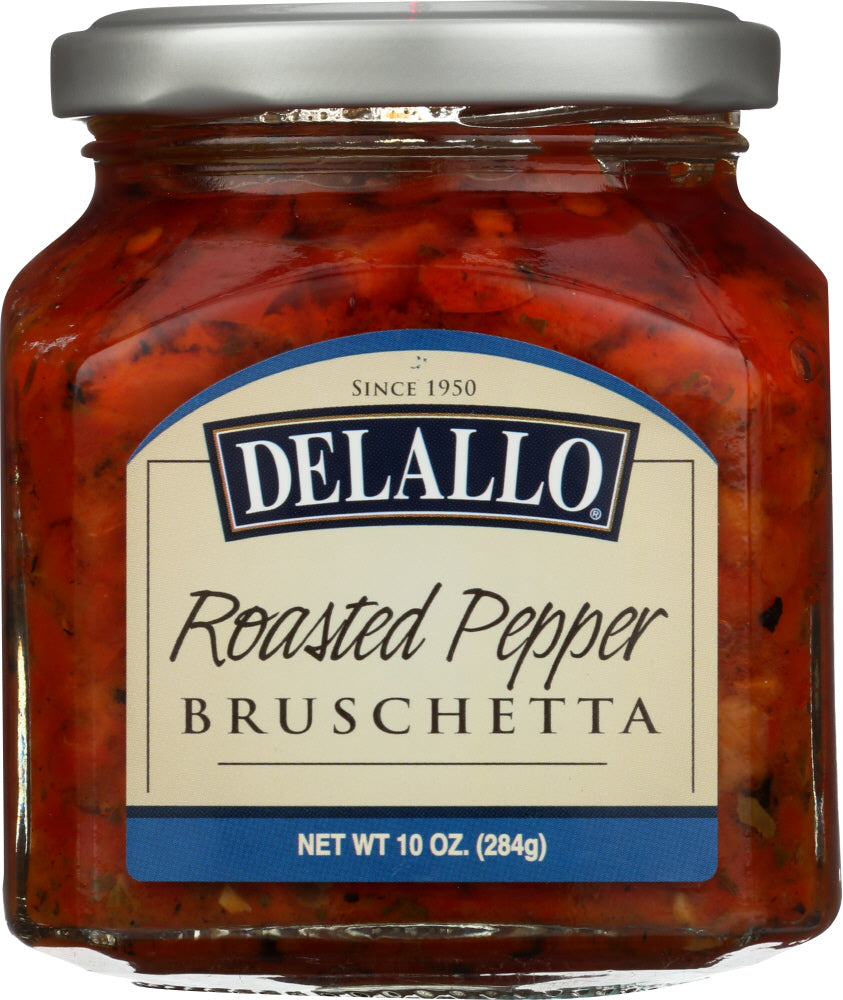 DELALLO: Roasted Pepper Bruschetta, 10 oz - Vending Business Solutions
