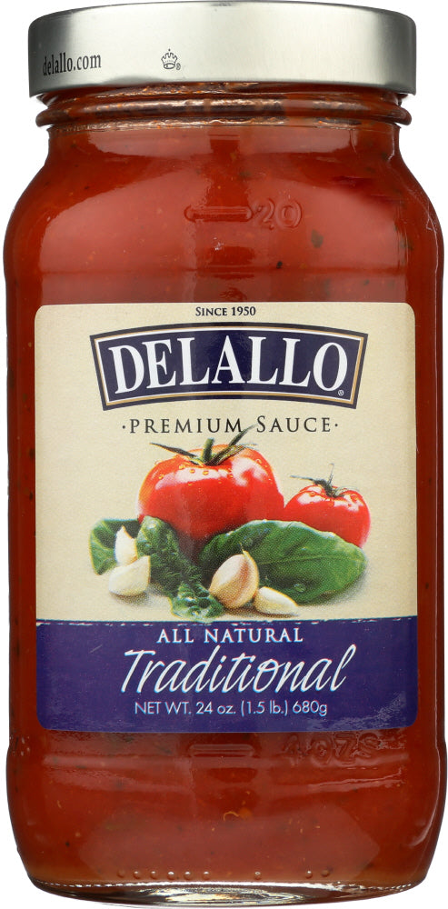 DELALLO: Traditional Spaghetti Sauce, 24 oz - Vending Business Solutions