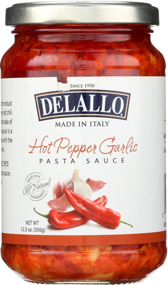 DELALLO: Sauce Garlic Pepper Hot, 12.3 oz - Vending Business Solutions
