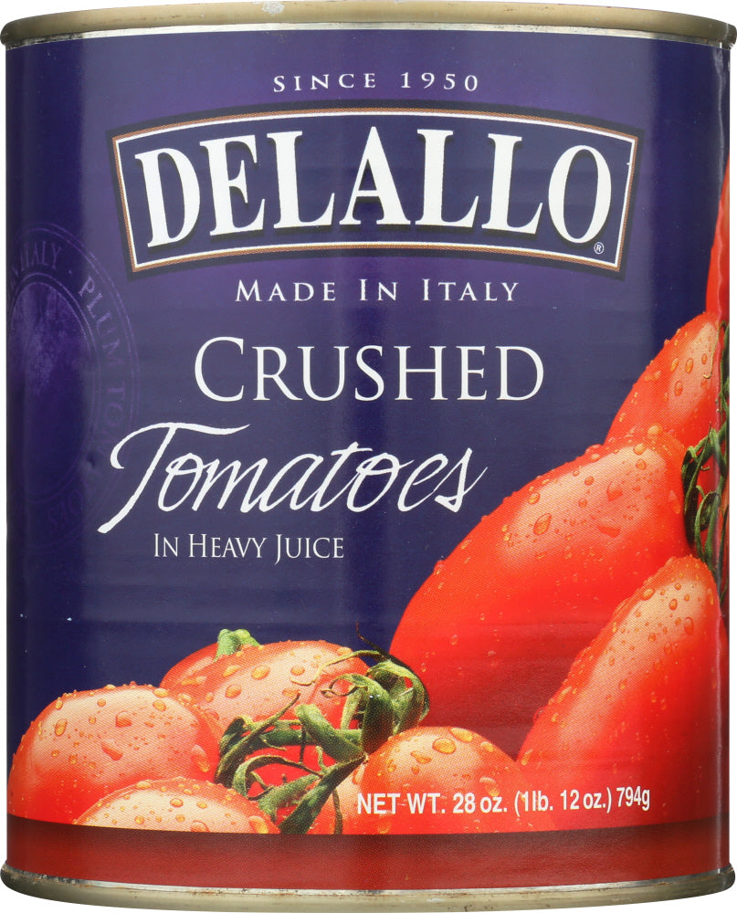 DELALLO: Italian Crushed Tomatoes In Heavy Juice With Basil, 28 oz - Vending Business Solutions