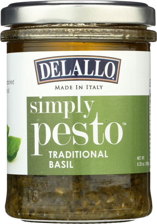 DELALLO: Pesto Sauce In Olive Oil, 6.5 oz - Vending Business Solutions