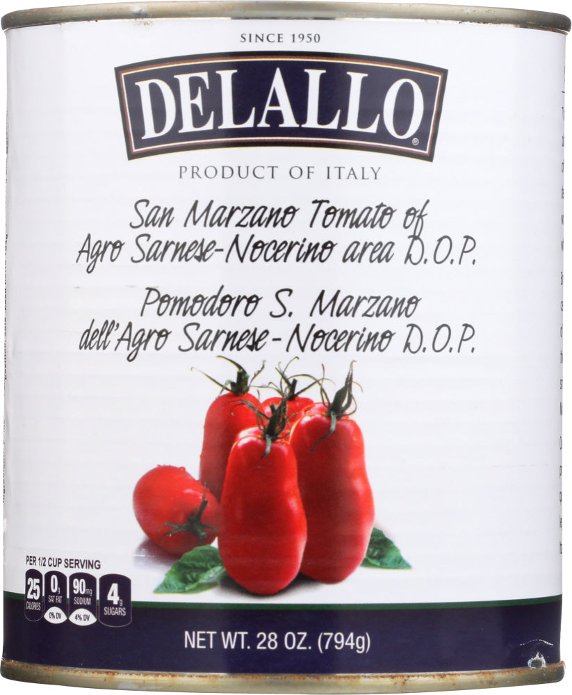 DELALLO: Tomato Imported Marzano, 28 oz - Vending Business Solutions