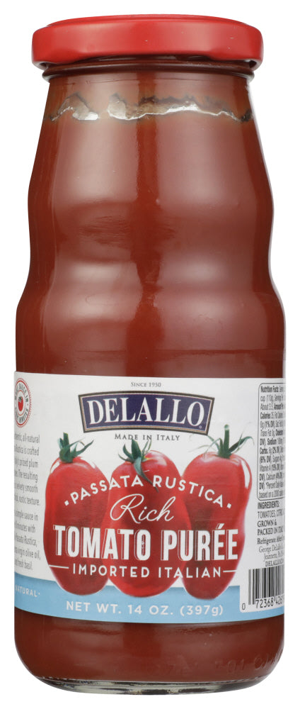 DELALLO: Sauce Tomato Puree Rich, 14 oz - Vending Business Solutions