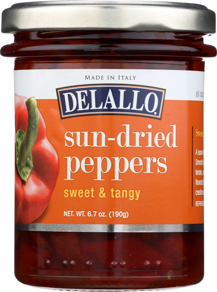 DELALLO: Pepper Sun-dried Sweet & Tangy, 6.7 oz - Vending Business Solutions