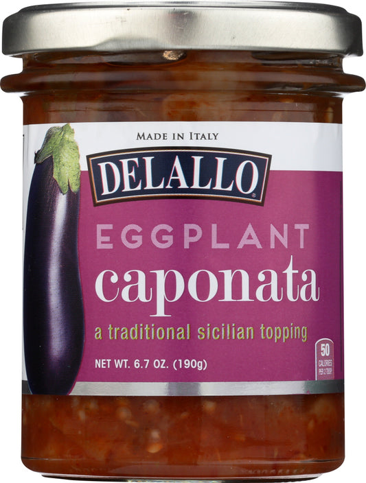 DELALLO: Eggplant Caponata, 6.7 oz - Vending Business Solutions
