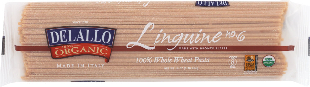 DELALLO: Pasta Whole Wheat Linguine, 16 oz - Vending Business Solutions