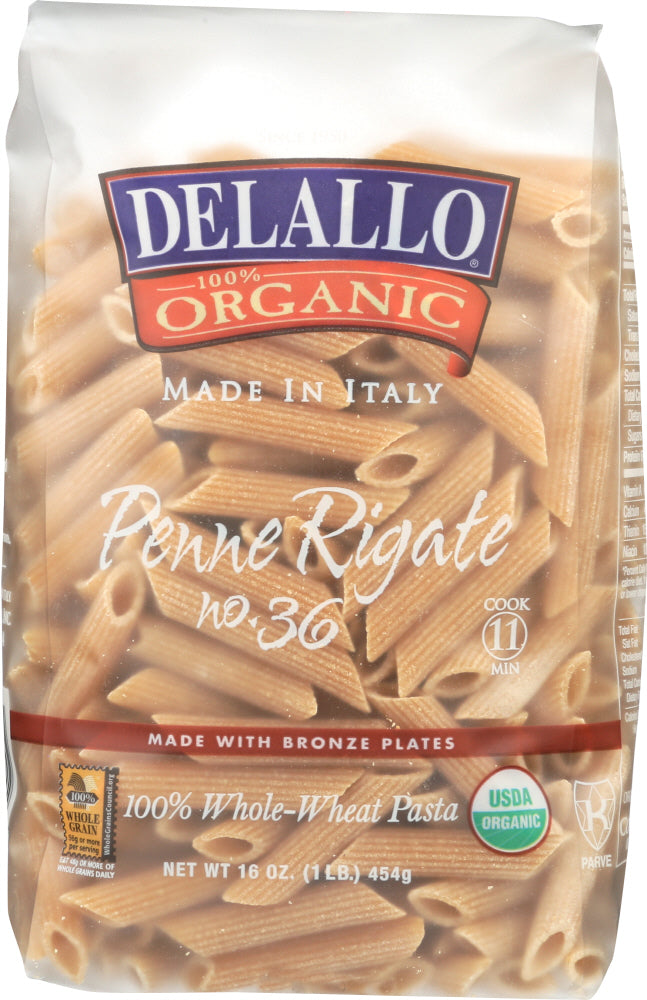 DELALLO: Organic Penne Rigate Pasta No.36, 16 oz - Vending Business Solutions