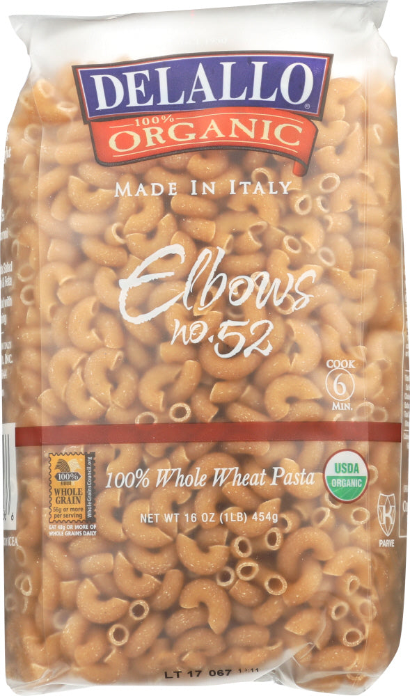 DELALLO: Organic Elbows Pasta No. 52, 16 oz - Vending Business Solutions