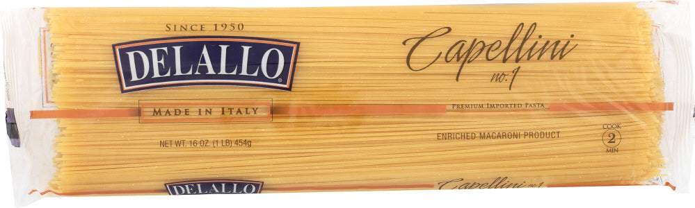 DELALLO: Capallini Pasta Bag, 16oz - Vending Business Solutions