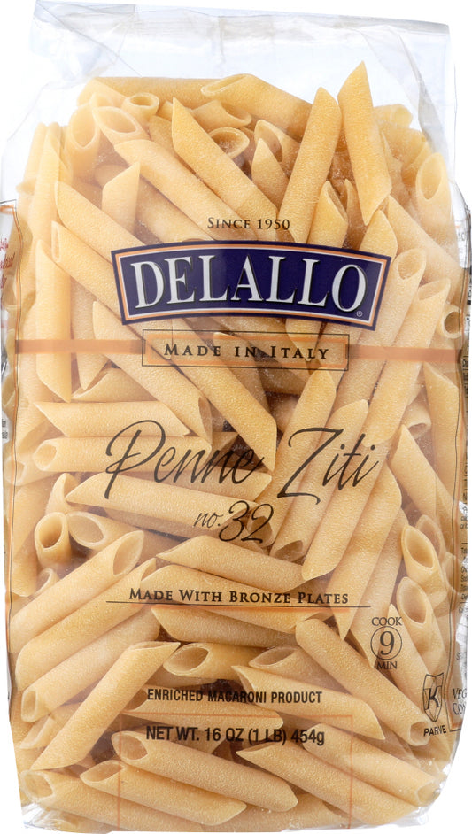 DELALLO: Penne Ziti Bag Pasta, 16oz - Vending Business Solutions