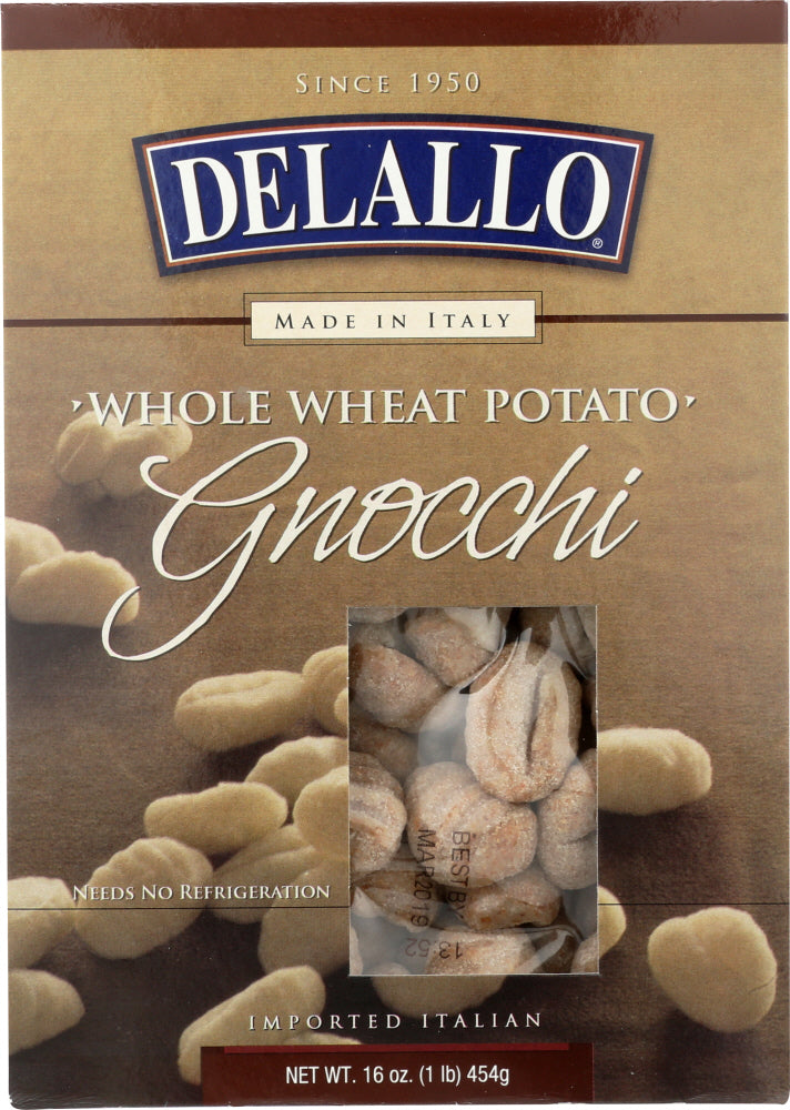 DELALLO: Gnocchi Potato Whole Wheat, 16 oz - Vending Business Solutions