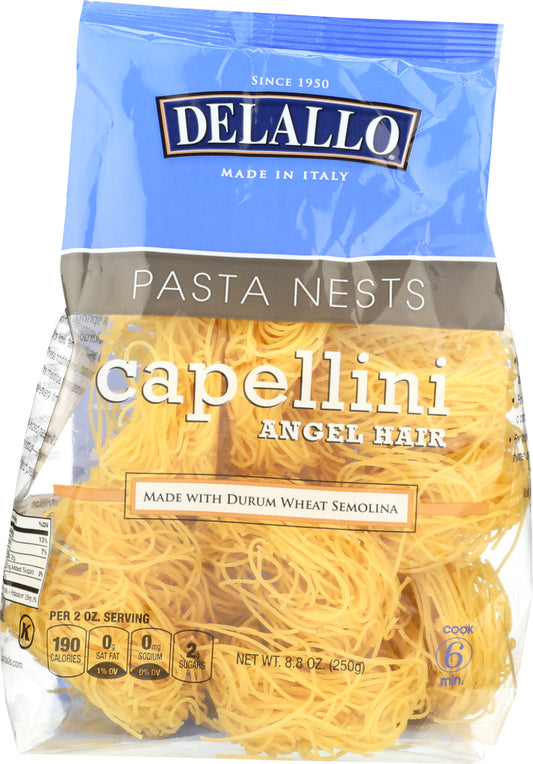 DELALLO: Capellini Angel Hair Nest Pasta, 8.82 oz - Vending Business Solutions