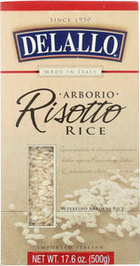DELALLO: Rice Arborio Risotto, 17.6 oz - Vending Business Solutions