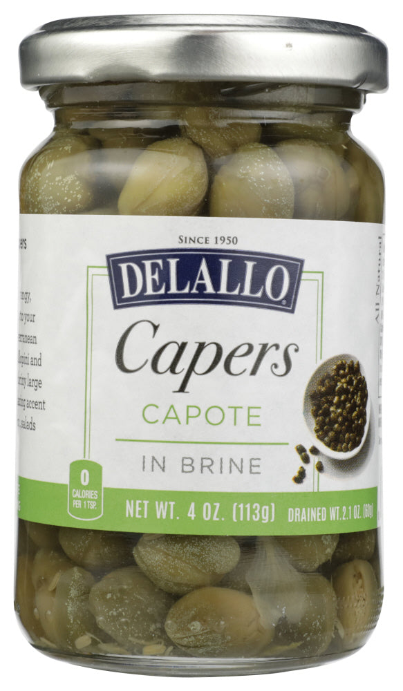 DELALLO: Capers Capote in Brine, 4 oz - Vending Business Solutions