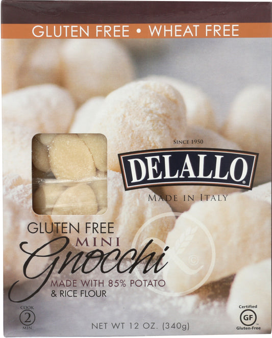 DELALLO: Gluten Free Potato And Rice Gnocchi, 12 oz - Vending Business Solutions