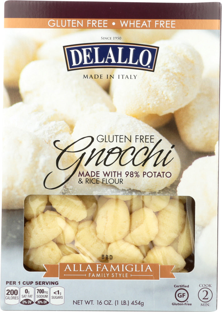 DELALLO: Gnocchi Gluten Free, 16 oz - Vending Business Solutions