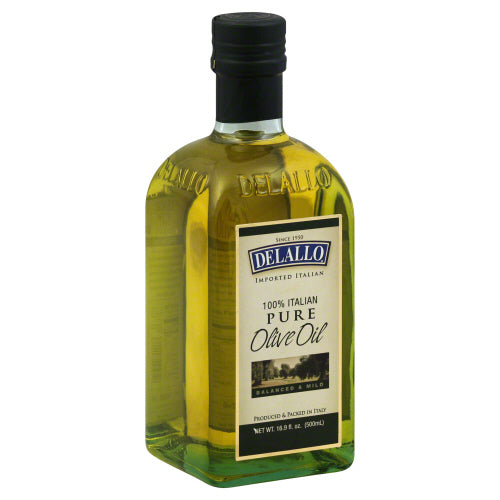 DELALLO: Oil Olive Pure, 16.9 oz - Vending Business Solutions