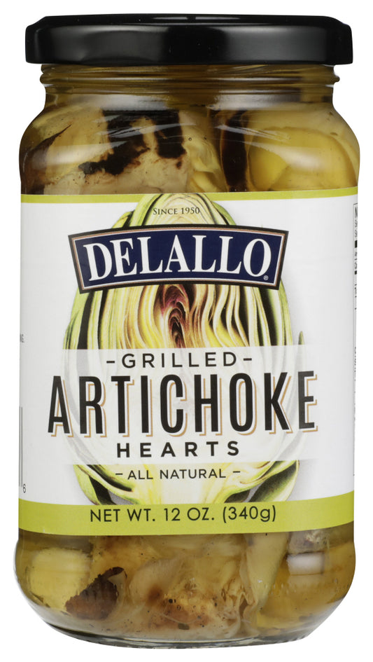 DELALLO: Artichoke Halves Grilled, 12 oz - Vending Business Solutions