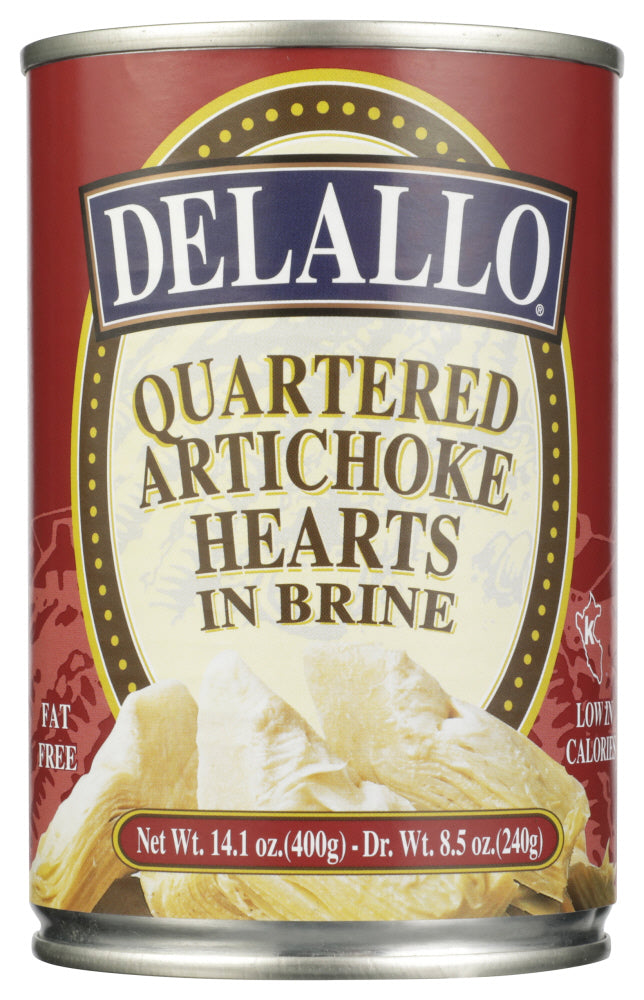 DELALLO: Artichoke Heart Quartered, 14.1 oz - Vending Business Solutions