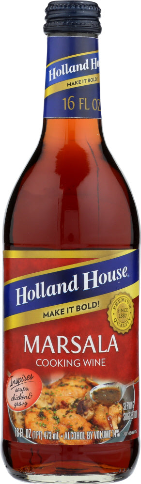 HOLLAND HOUSE: Marsala Cooking Wine, 16 oz - Vending Business Solutions