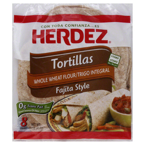 HERDEZ: Tortilla Whole Wheat, 16 oz - Vending Business Solutions