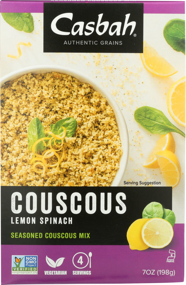 CASBAH: Lemon Spinach Couscous, 7 oz - Vending Business Solutions