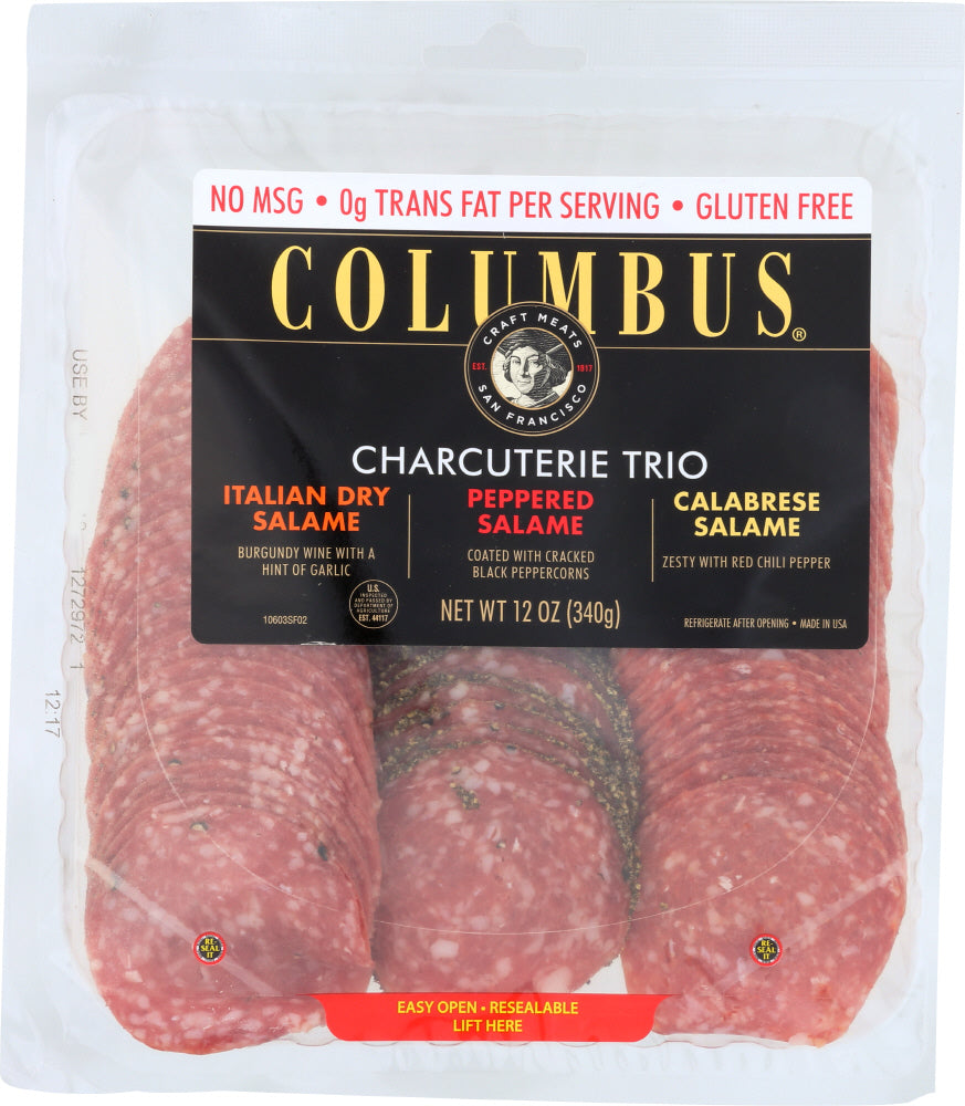 COLUMBUS: Charcuterie Trio Antipasto Tray, 12 oz - Vending Business Solutions