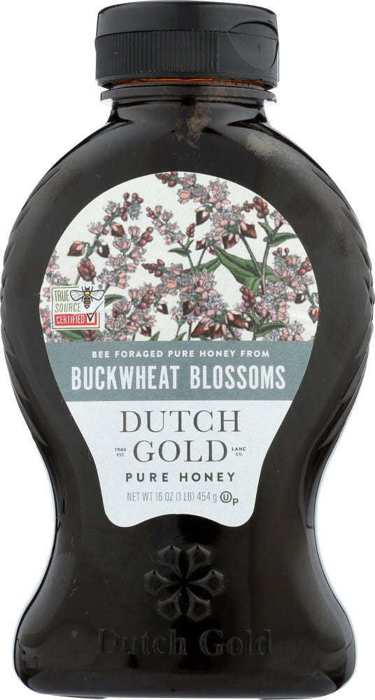 DUTCH GOLD: Pure Honey From Buckwheat Blossoms, 16 oz - Vending Business Solutions