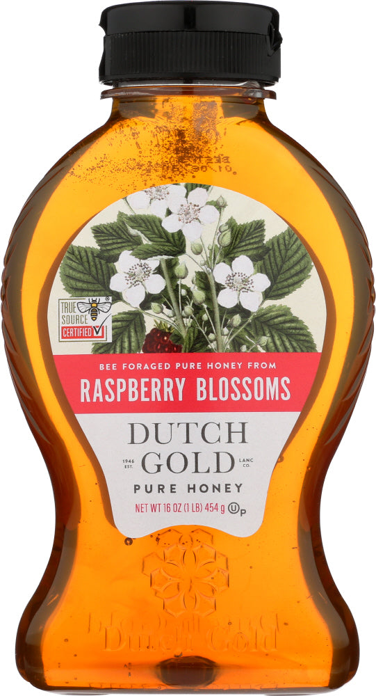 DUTCH GOLD: Blossoms Honey Raspberry, 16 oz - Vending Business Solutions