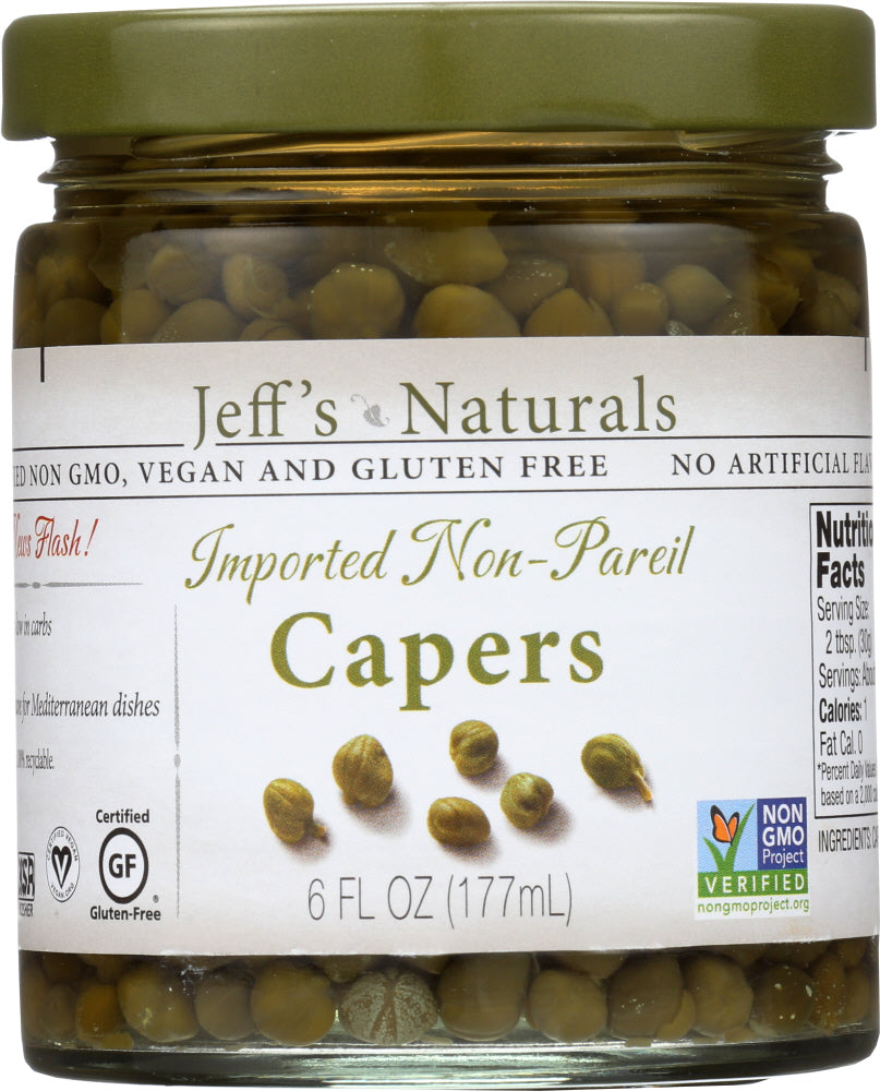 JEFF'S NATURALS: Imported Non Pareil Capers, 6 oz - Vending Business Solutions