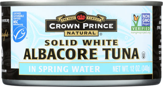 CROWN PRINCE: Solid White Albacore Tuna In Spring Water, 12 oz - Vending Business Solutions