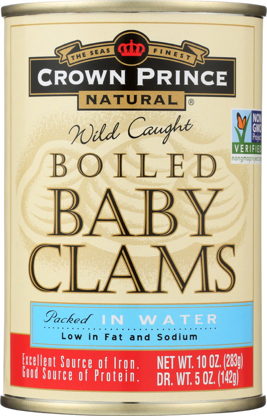 CROWN PRINCE: Boiled Baby Clams, 10 oz - Vending Business Solutions