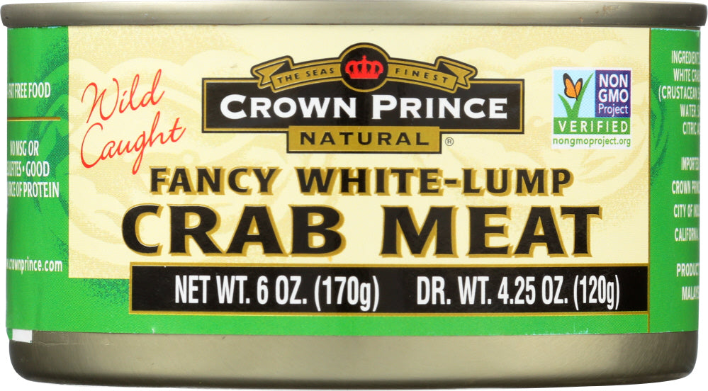 CROWN PRINCE: Fancy White Crab Meat, 6 oz - Vending Business Solutions