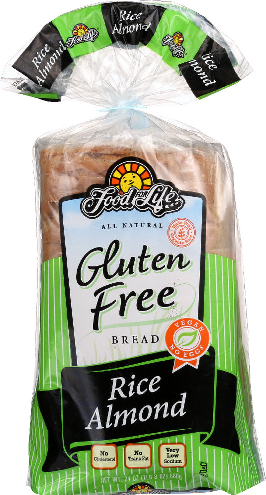 FOOD FOR LIFE: Wheat and Gluten Free Rice Almond Bread, 24 oz - Vending Business Solutions