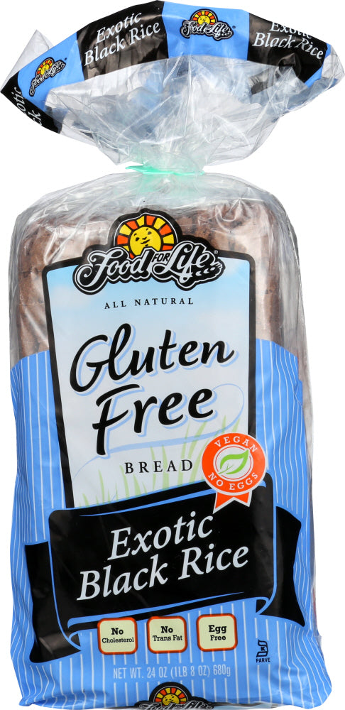 FOOD FOR LIFE: Gluten Free Exotic Black Rice Bread, 24 oz - Vending Business Solutions