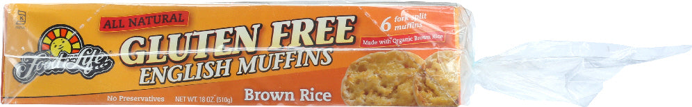 FOOD FOR LIFE: Gluten Free English Muffins Brown Rice, 18 oz - Vending Business Solutions