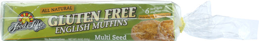 FOOD FOR LIFE: Gluten Free Multi Seed English Muffins, 18 oz - Vending Business Solutions