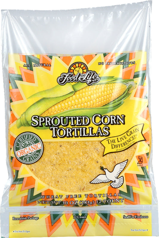FOOD FOR LIFE: Sprouted Corn Tortillas, 10 oz - Vending Business Solutions