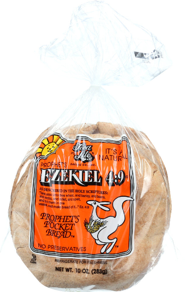 FOOD FOR LIFE: Bread Pocket Ezekiel, 10 oz - Vending Business Solutions