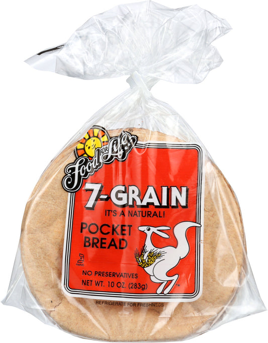 FOOD FOR LIFE: 7-Whole Grain Pocket Bread, 10 oz - Vending Business Solutions