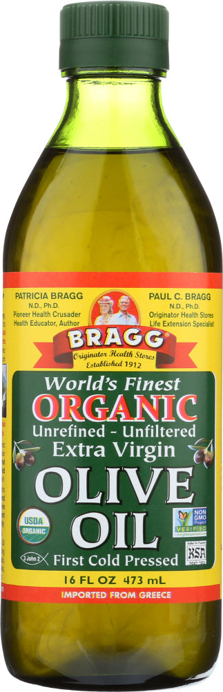 BRAGG: Organic Extra Virgin Olive Oil, 16 oz - Vending Business Solutions