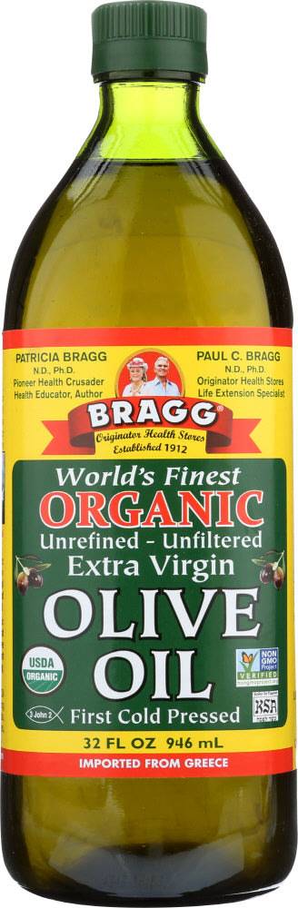 BRAGG: Organic Extra Virgin Olive Oil, 32 oz - Vending Business Solutions