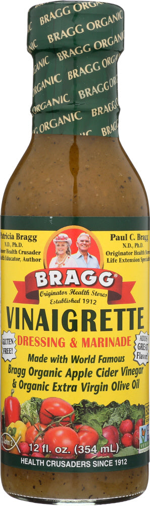 BRAGG: Organic Vinaigrette Dressing and Marinade, 12 oz - Vending Business Solutions