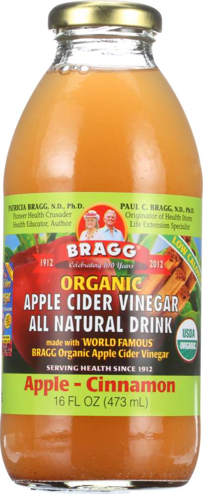 BRAGG: Organic Apple Cider Vinegar Drink Apple Cinnamon, 16 oz - Vending Business Solutions