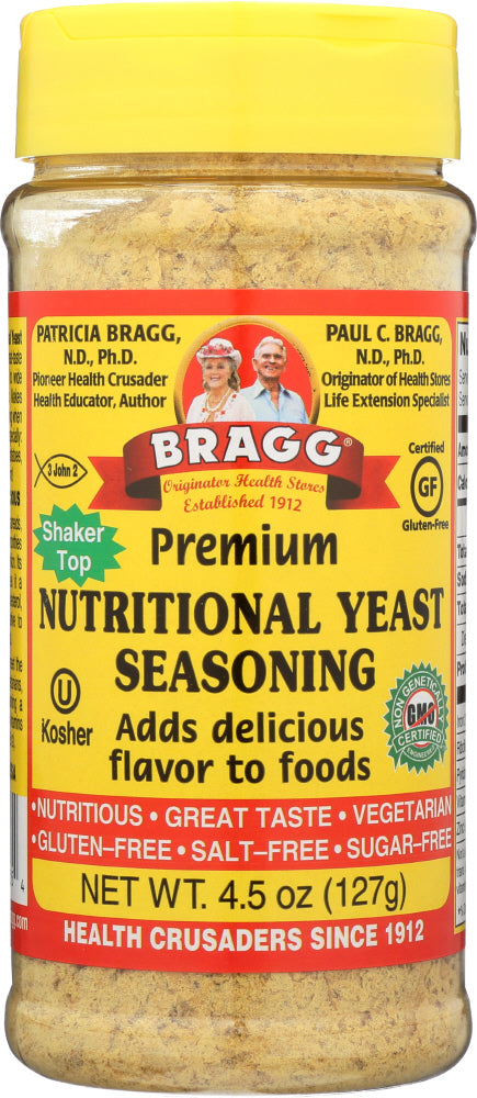 BRAGG: Premium Nutritional Yeast Seasoning, 4.5 oz - Vending Business Solutions