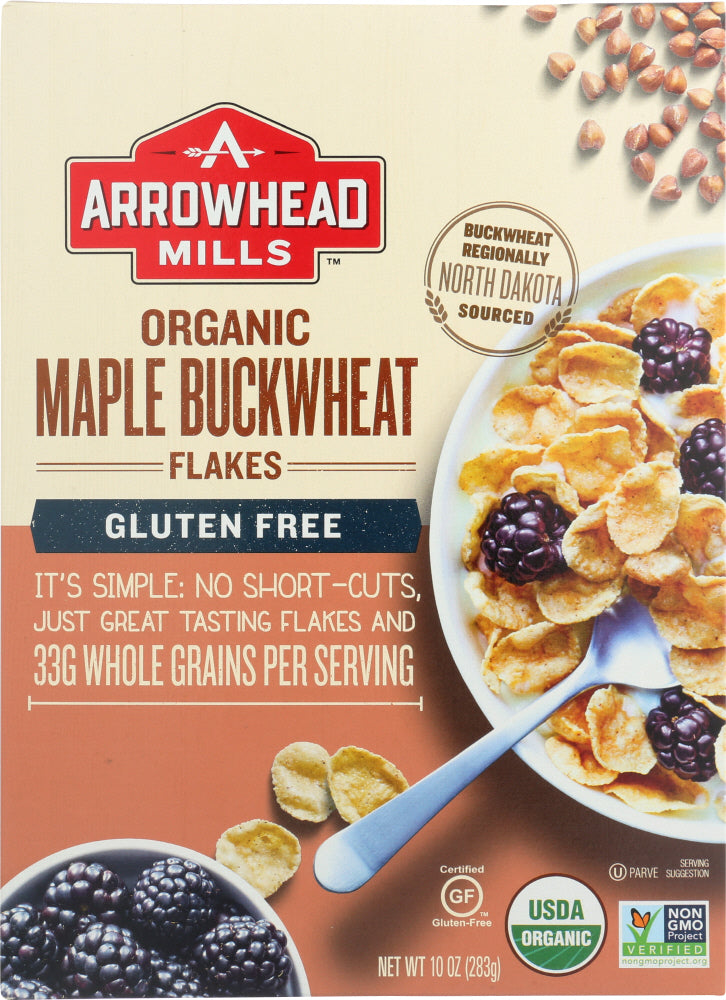 ARROWHEAD MILLS: Organic Maple Buckwheat Flakes Gluten Free, 10 Oz - Vending Business Solutions
