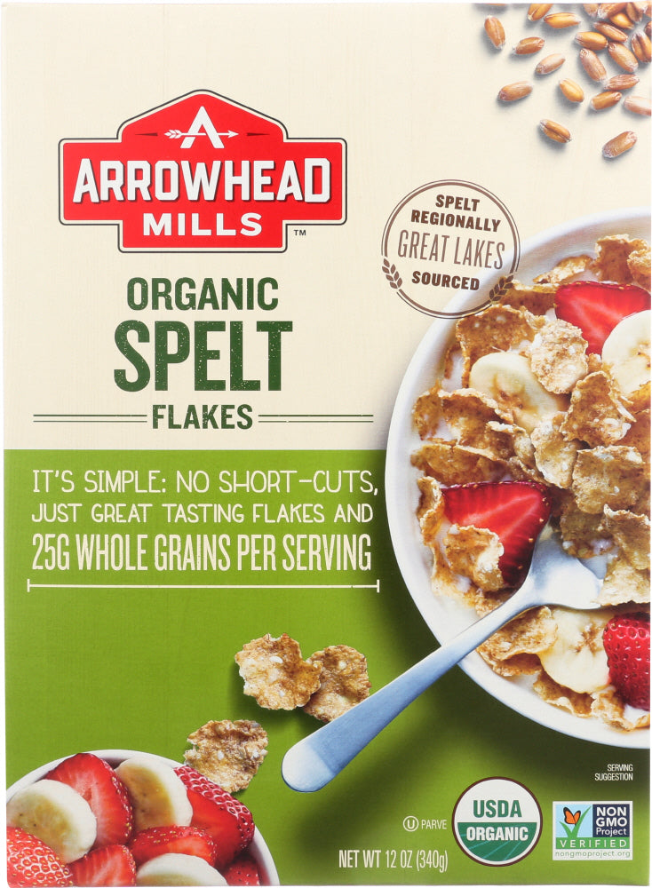 ARROWHEAD MILLS: Organic Spelt Flakes Whole Grain, 12 oz - Vending Business Solutions