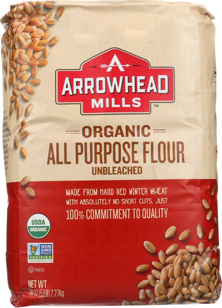 ARROWHEAD MILLS: Organic Unbleached All Purpose Flour, 5 lb - Vending Business Solutions